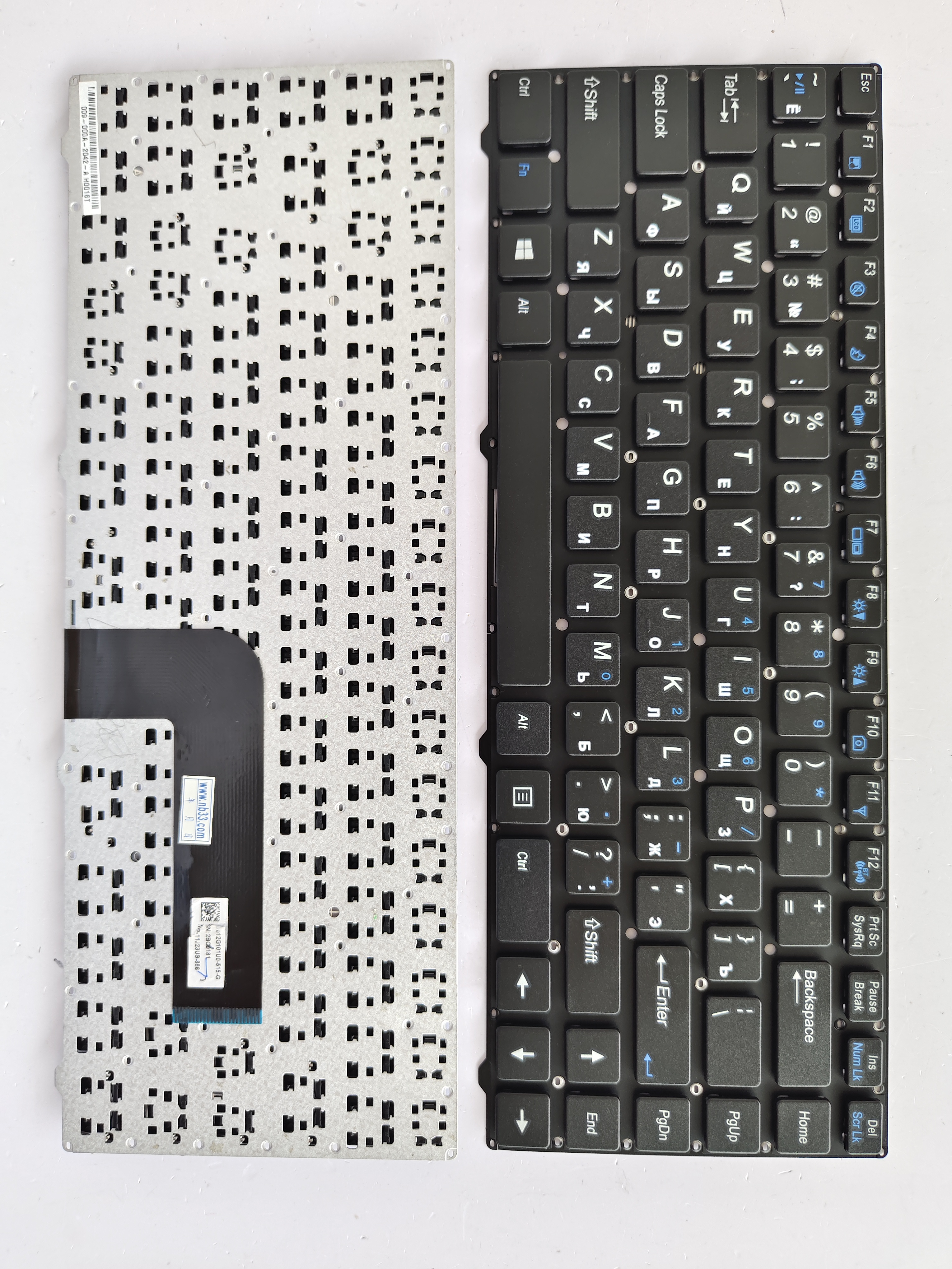 Picture of New Replacement Laptop Keyboard For CLEVO W740 BLACK RU Layout